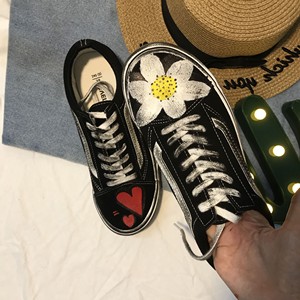 权志龙万斯涂鸦鞋