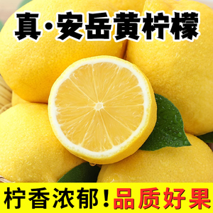 四川安岳黄柠檬5斤新鲜精选皮薄一级当季新鲜水果香水鲜甜青柠檬