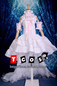 TCOS chobits人形电脑天使心 小叽cos连衣裙 白礼服cosplay服装女
