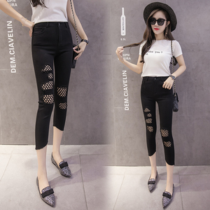 女夏七分打底裤网薄