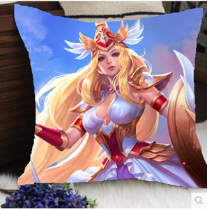 王者钟无艳雅典娜娜可露露抱枕沙发靠垫床头靠背礼物等图定做