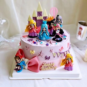 叶罗丽公主儿童女神生日蛋糕同城配送北京上海广州全国同城配送