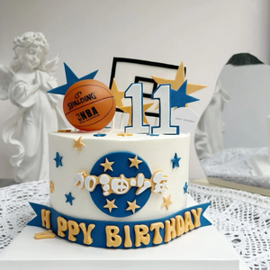 热款创意个性篮球mvp生日蛋糕儿童男士男孩北京天津河北全国同城