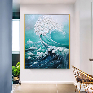 现代简约手绘艺术漆浮雕立体装饰画定制手绘漆画入户玄关客厅挂画