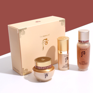 国内专柜小样whoo后循环秘贴精华套装/自生密贴面霜中样三件套盒