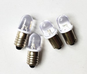 LED卡口灯泡B9 6.3V12V18V24V28V30V螺口小灯泡E10设备指示灯LED