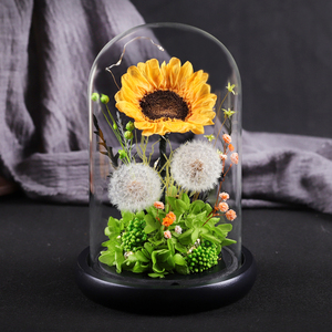 永生花向日葵元素礼物干花真花保鲜生日礼物七夕情人节送男女朋友