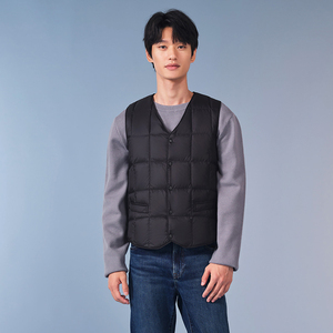 坦博尔羽绒服马甲男秋冬v领轻薄内搭外穿背心2022款保暖内胆坎肩