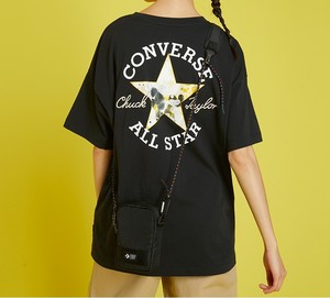 converse匡威2021款宽松圆领短袖女潮流百搭后背印花t恤10021480