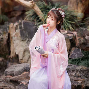 黛烟【镜花水月】正品原创汉服女中国风飘逸广袖流仙裙齐腰襦裙秋