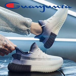 冠军踏联名款莆田350椰子男鞋正品官网2022新款春季男士网面休闲