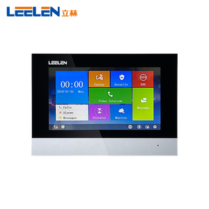 leelen立林 楼宇对讲可视室内机安防报警监听家用门铃智能v31 v32
