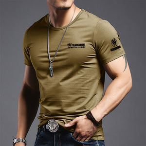 特种兵高弹力新疆棉健美健身显肌肉兄弟修身紧身短袖男士半袖t恤