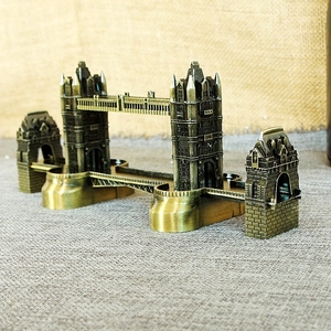 特价欧式复古金属工艺品摆件伦敦塔桥模型旅游纪念品地标建筑模型