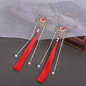 古装配饰丝带发环圈古风发带手环飘带后压汉服发饰流苏发环头饰