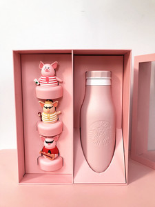 starbucks星巴克 超萌粉色幸福小猪家族保温瓶保温杯礼盒限量款