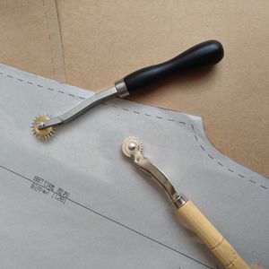 尖齿针式划布轮压线间距描线器手工皮革布艺制版划线工具平齿划轮