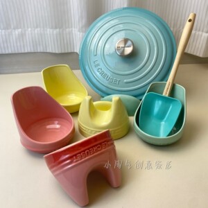 *小陶气*酷彩Le Creuset 陶瓷锅盖架勺子托厨房收纳用品免打孔