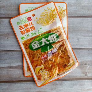 金大洲香辣金针菇42克红油金针磨零食下饭菜袋装金针菇