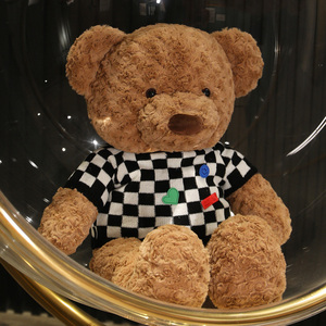 酷潮毛衣小熊泰迪熊公仔玩偶毛绒玩具情侣宝宝熊女生抱枕生日礼物