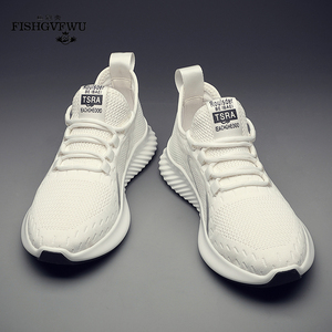 【鱼冠夫】男鞋秋季透气运动鞋男春秋鞋子2021新款跑步休闲鞋潮鞋