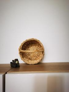 芦苇杆编织篮子图片