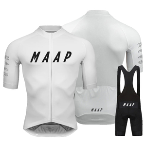 MAAP男子公路自行车夏季骑行服短袖牛奶丝面料舒适透气骑行套装