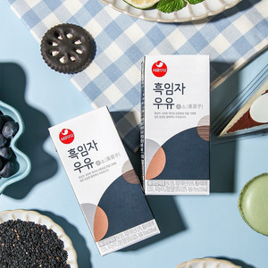 低温190ml/瓶韩国寿尔首尔低温黑芝麻多谷物混合牛奶【1月产】