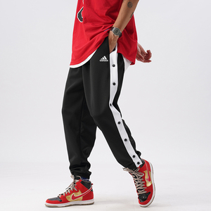 阿迪达斯开扣裤