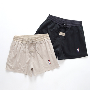 过毒验版fog fear of god三方联名air高街运动抽绳美式网眼短裤男