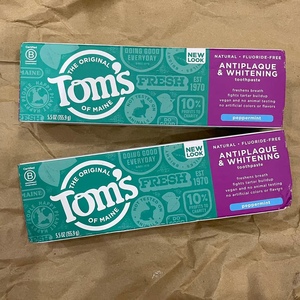 美国原装进口 toms of maine美白无氟祛斑薄荷味牙膏孕妇可用