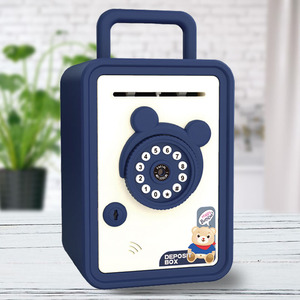 2022新款人脸识别智能储蓄存钱罐儿童女孩男孩指纹密码箱生日礼物