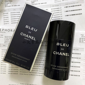 现货 chanel/香奈儿 蔚蓝 /白金 男士 固体 止汗棒香膏 60g/75ml