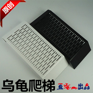 活体乌龟繁殖箱蛋龟产蛋下蛋爬坡爬梯晒台diy爬梯带钩黑白色