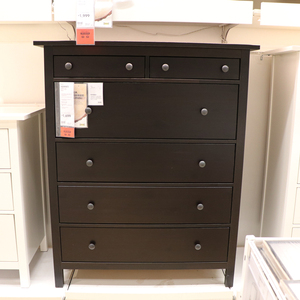 温馨宜家ikea汉尼斯6屉柜斗柜家用储物柜收纳柜床边柜抽屉柜包邮