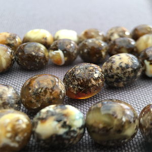 丹麦帝王杂琥珀蜜蜡项链天然海漂料无烤色手串吊坠项链 支持鉴定