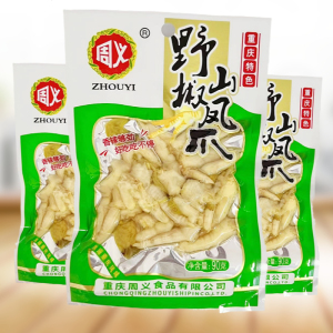 周义山椒凤爪180g90g重庆泡椒味酸辣爽口特色小吃办公休闲食品