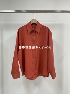 【一件包直邮】韩国代购2024年 春ATMOSPHERE 长袖衬衫