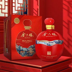 金六福白酒50度铭藏12五粮酿造浓香型礼盒送礼长辈1.5l单瓶大坛酒