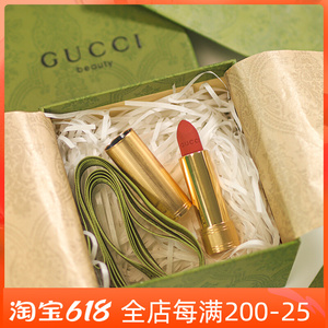台北膜膜搽淘宝gucci古奇酷奇古驰云雾哑光口红唇釉唇膏带礼盒纯欲