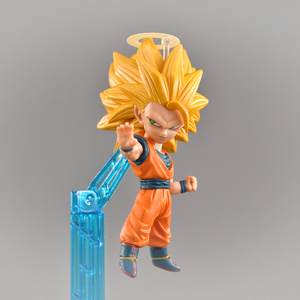 正版 万代散货 q版超三孙悟空 七龙珠手办 日本动漫人偶 机箱摆件