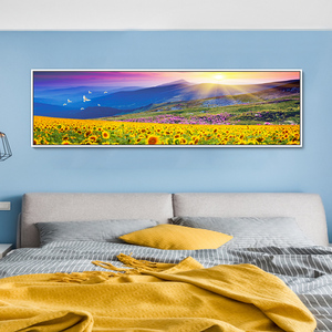 简约现代5d钻石画满钻客厅太阳花向日葵贴钻十字绣卧室床头钻石绣