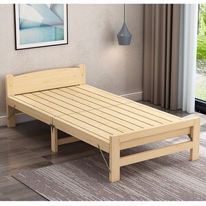 一米单人床1.0m实木