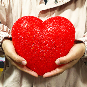 手捧发光爱心灯舞台表演道具合唱幼儿园大班毕业创意灯火里的中国