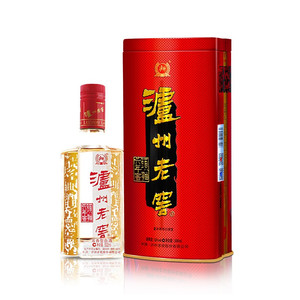 泸州老窖酒 六年窖头曲 铁盒 52度高度浓香型白酒 500ml  单瓶装