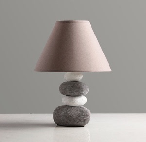 百搭北欧宜家家居客厅卧室书房 创意灯饰 陶瓷台灯结婚礼物 灯罩