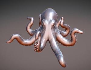 章鱼3d打印模型 3dmax maya建模3d打印文件