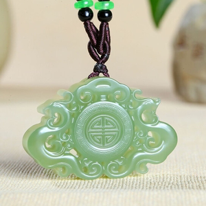 玉吊坠龙凤龙凤呈祥