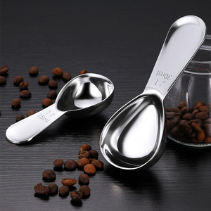 不锈钢量勺咖啡粉勺304食品级加厚克数勺果粉勺豆勺量匙15ml10克