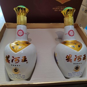 【山东东营特产】馬场酒黄河王52度浓香型手提礼盒2瓶装228一提